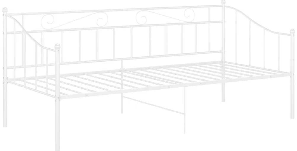 Sofá-cama 90x200 cm metal branco