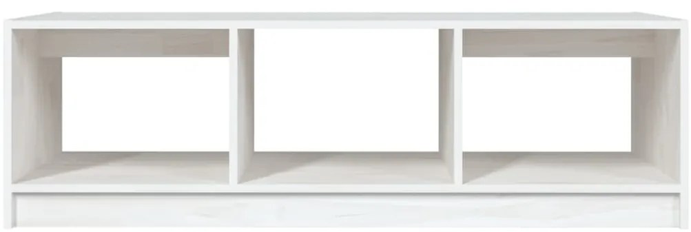 Mesa de centro 110x50x34 cm madeira de pinho maciça branco