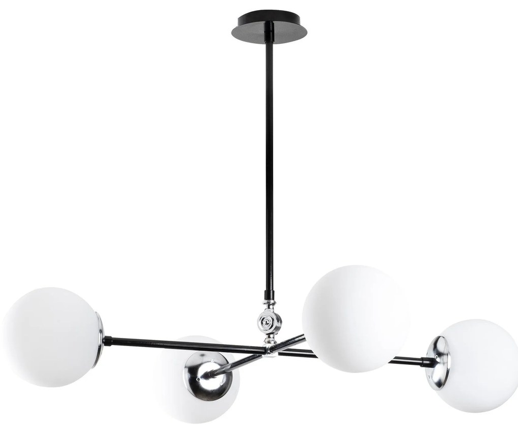 Candeeiro de Teto My Legend – Preto/Branco – 86 x 86 cm