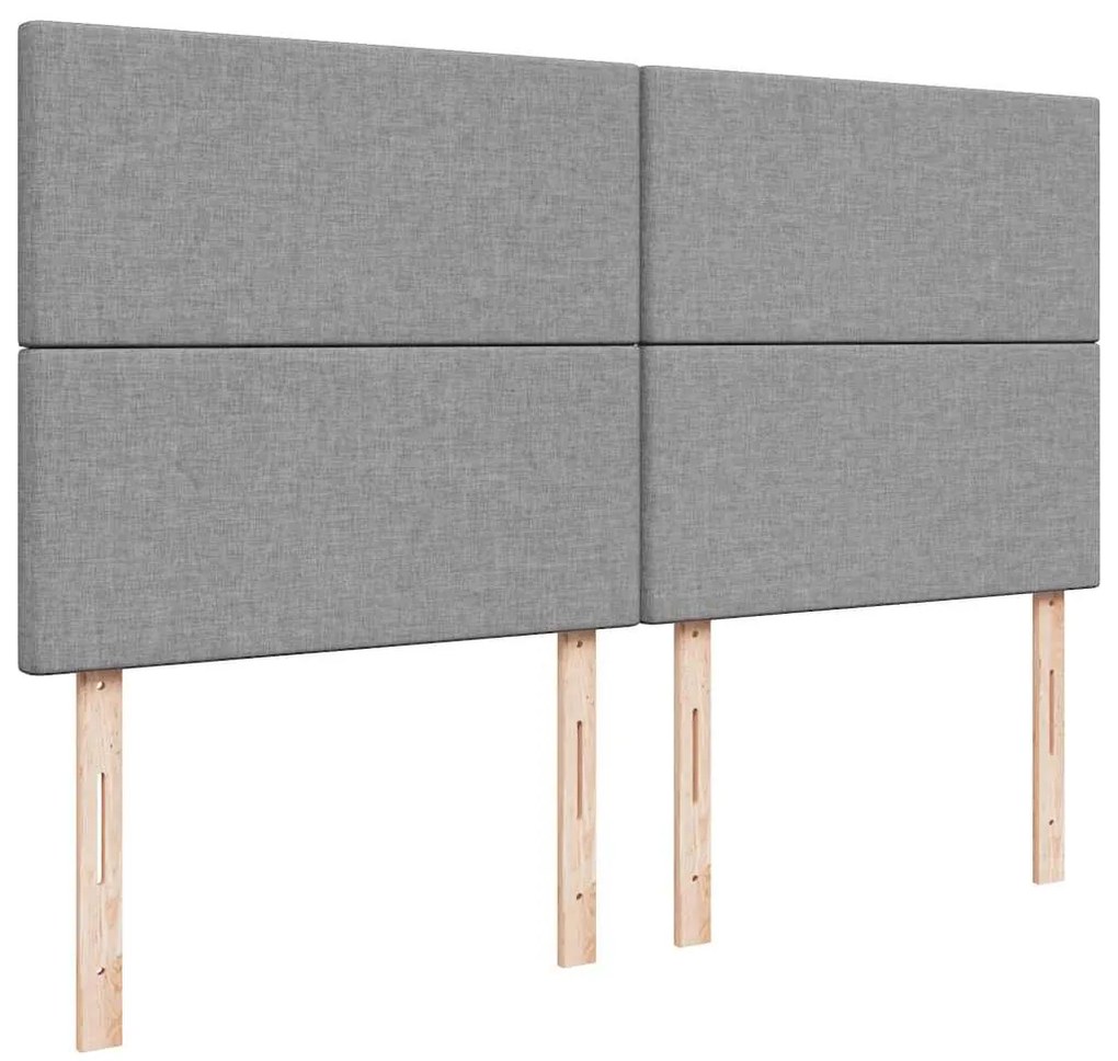 Estrutura cama otomana colchão 160x200 cm tecido cinzento claro