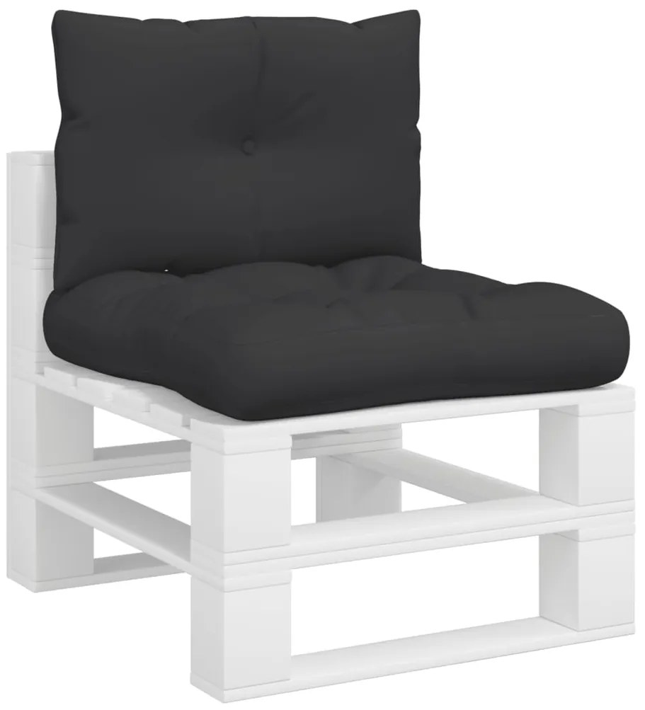 Almofadões de paletes 2 pcs tecido preto