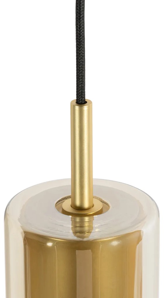 Candeeiro de suspensão moderno dourado para sistema de calhas monofásico - Iconic Lloyd