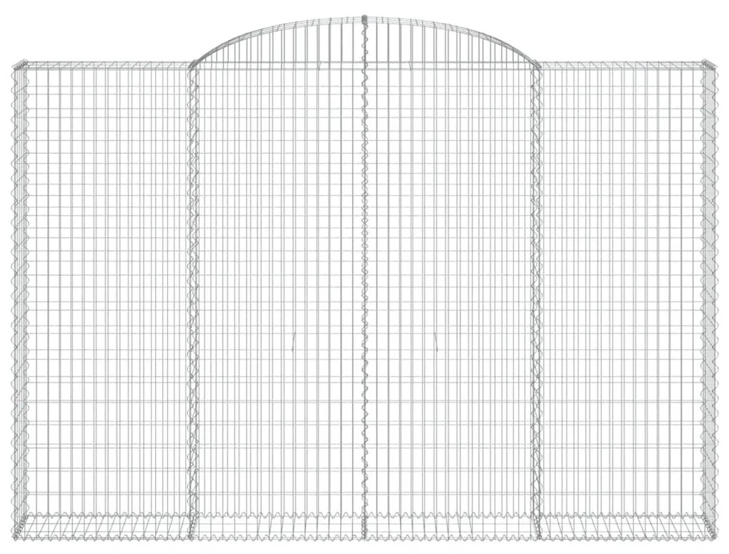 Cestos gabião arqueados 3pcs 300x30x200/220cm ferro galvanizado