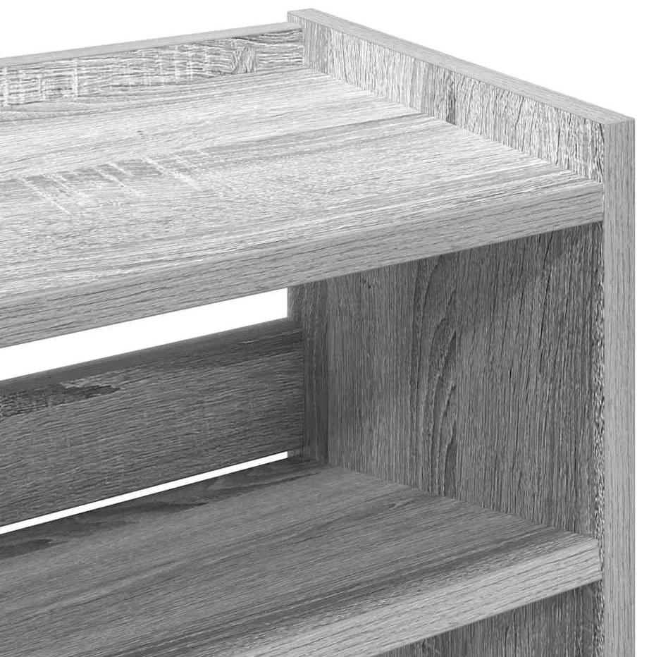 Sapateira 60x25x100 cm derivados de madeira cinzento sonoma