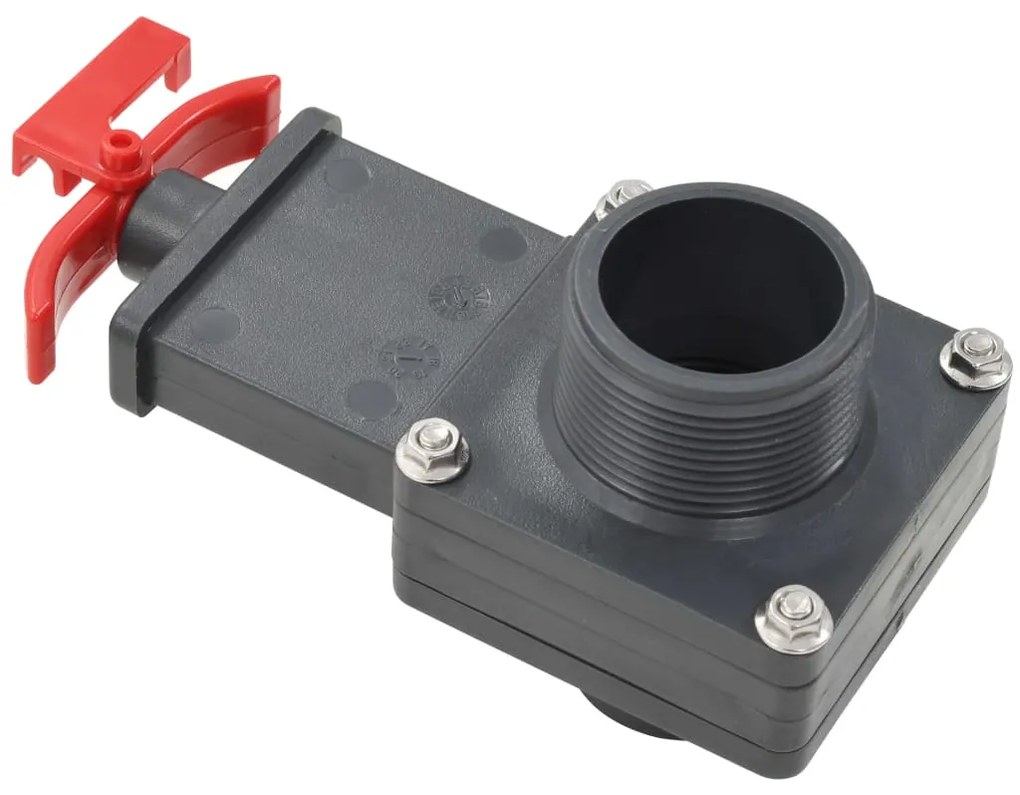 Válvula de regulação para piscina 2 pcs 38 mm