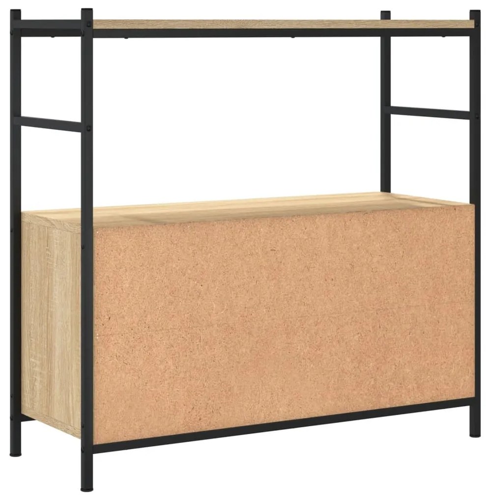 Estante 80x30x78,5 cm derivados madeira/ferro carvalho sonoma