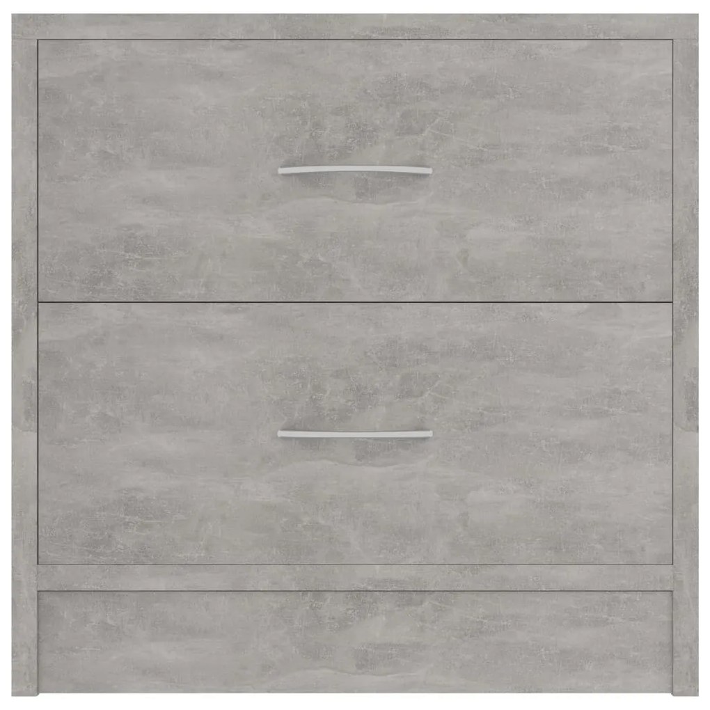 Mesa de cabeceira 40x30x40cm derivados de madeira cinza cimento