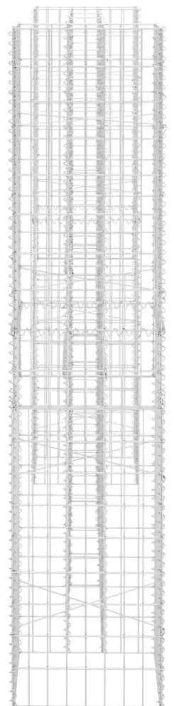Gabião em forma de H fio de aço 260x40x200 cm