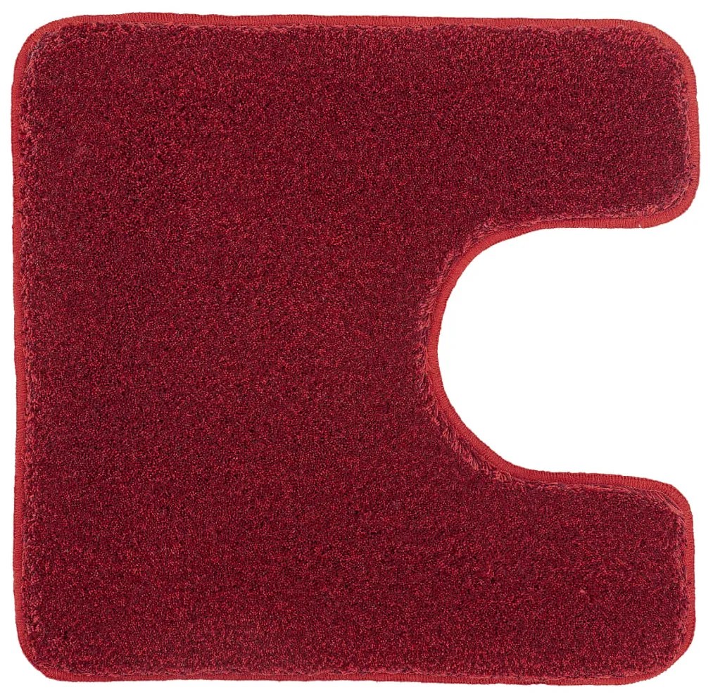 430255 Kleine Wolke Toilet Rug "Relax" 55x55cm Ruby Red