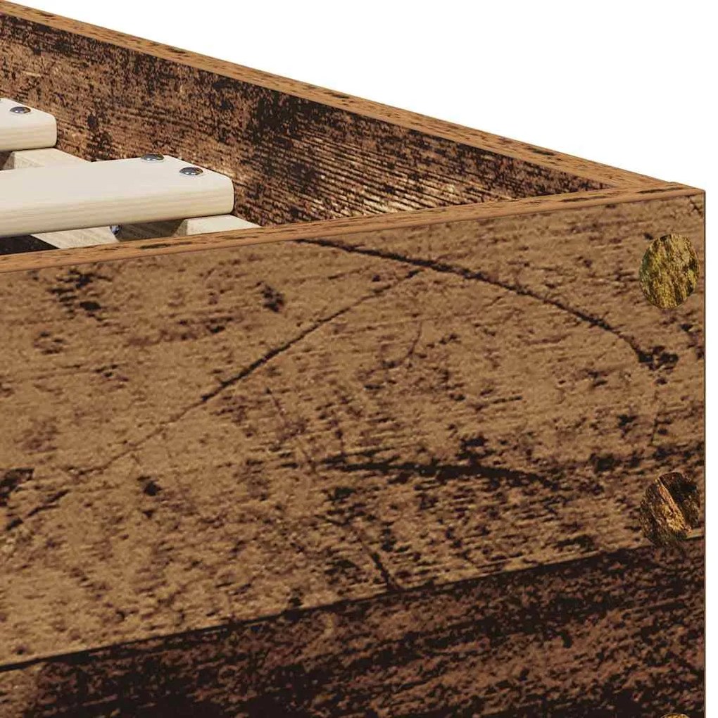 estrutura de cama Madeira Velha 90x200 cm Madeira Ingenheirada