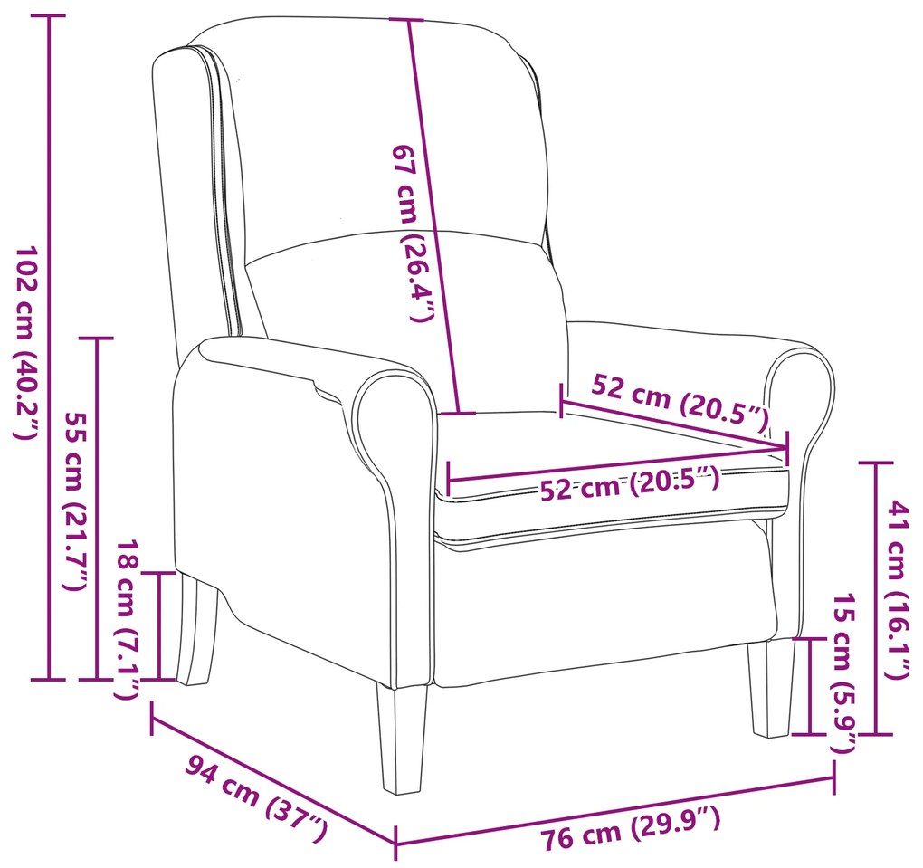 Poltrona Moderna Rosa Tecido de poliéster, Madeira Médio