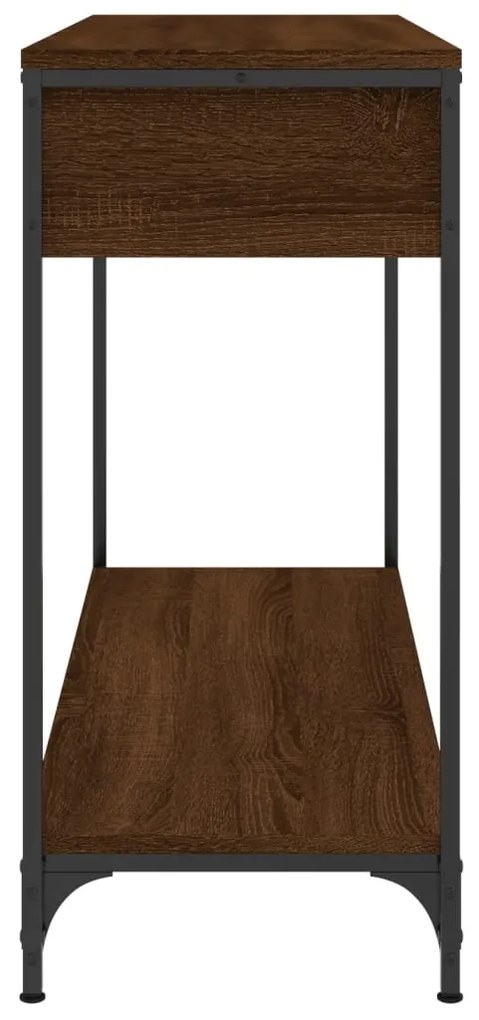 Mesa consola 100x34,5x75 cm derivados madeira carvalho castanho