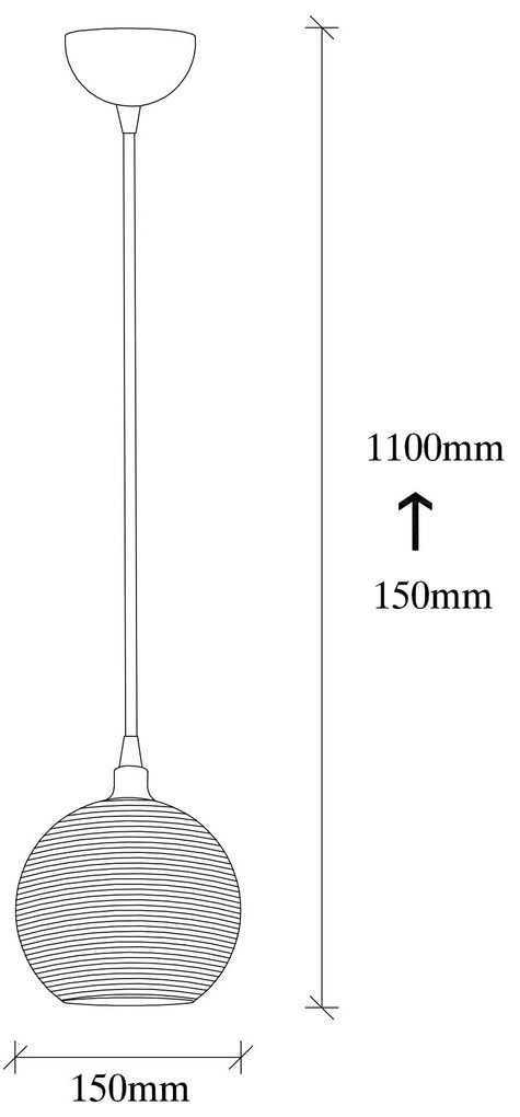 Chandelier Muzo – Branco e Vermelho – 15 x 15 cm