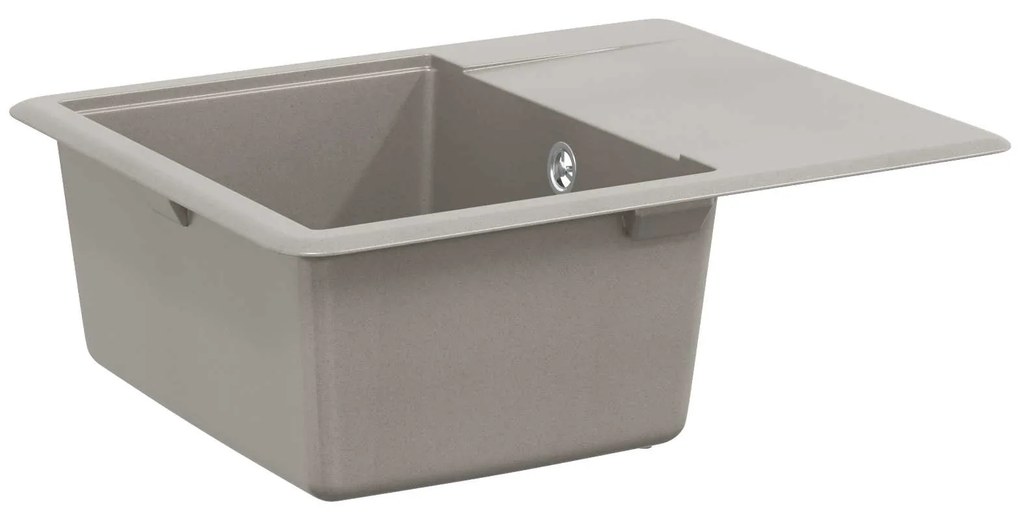 vidaXL Pia Cinzeto 560 x 460 mm 80% Quartzo e 20% Resina