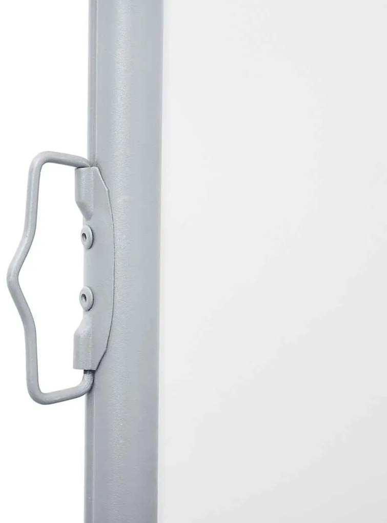 Toldo lateral retrátil para pátio 170x1200 cm creme