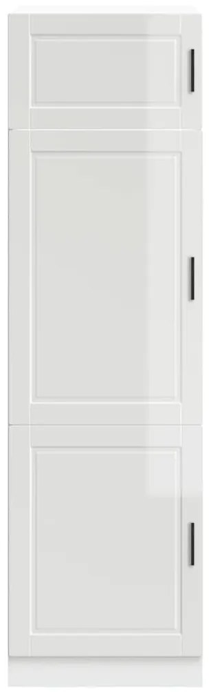 Armário de cozinha Porto derivados de madeira branco brilhante