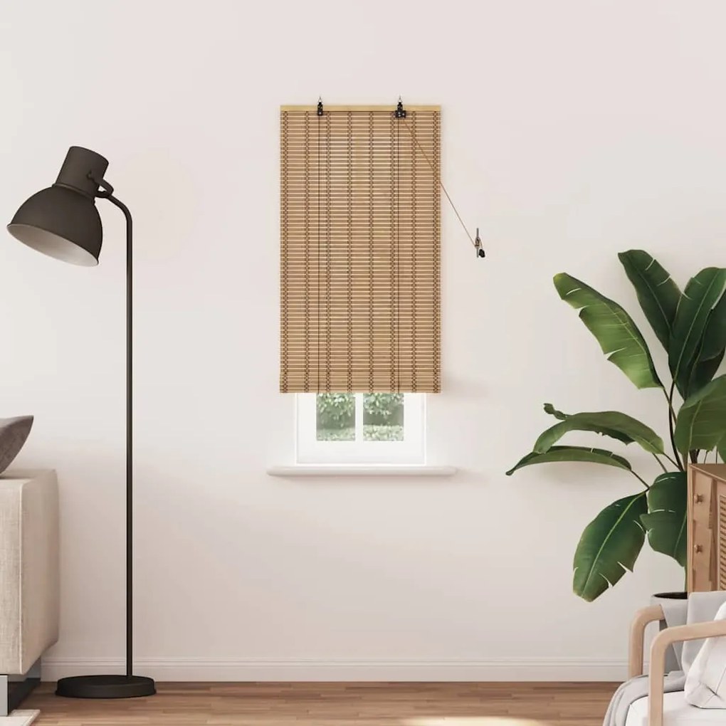 Persianas e Sombras para Janela Marrom Claro 100 x 220 cm Bambu