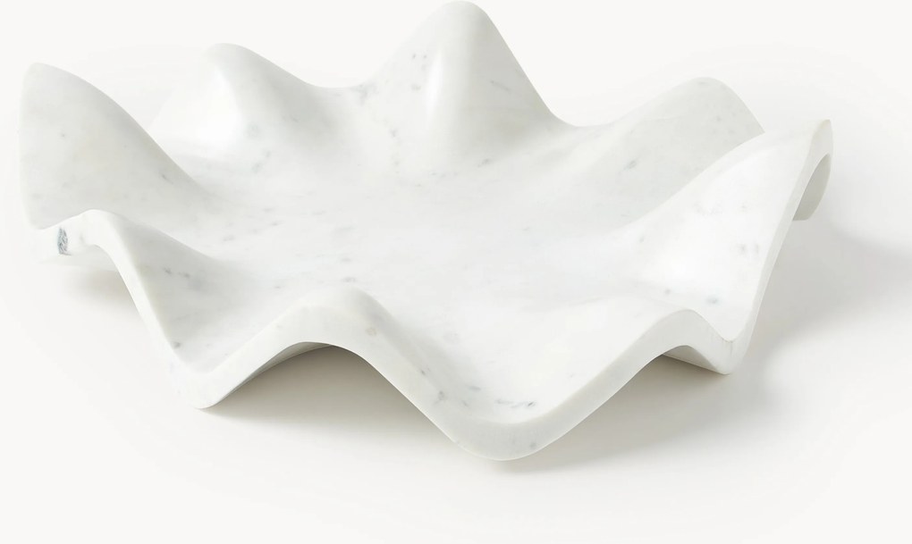 Tabuleiro decorativo em mármore artesanal Gaia, Ø 40 cm