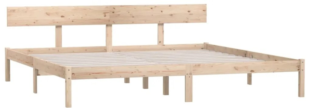 Estrutura de cama super king 180x200 cm pinho maciço