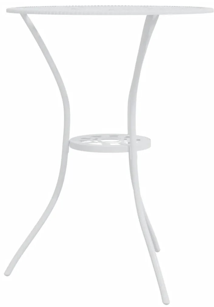 3 pcs conjunto de bistrô alumínio fundido branco