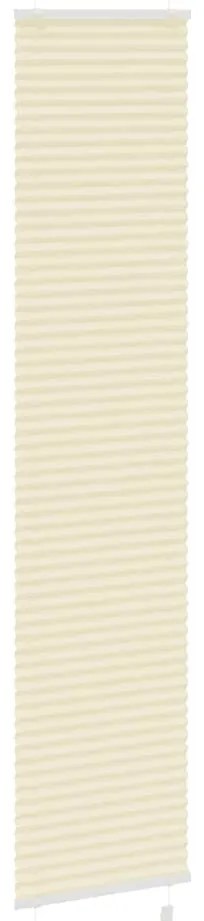 Creme Plissada Cega 45x200 cm Largura Tecido 44,4 cm Poliéster