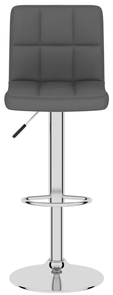 Bancos de bar 2 pcs tecido cinzento-escuro