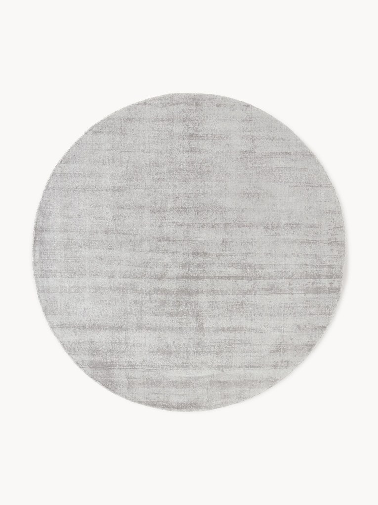 Tapete redondo em viscose artesanal Jane