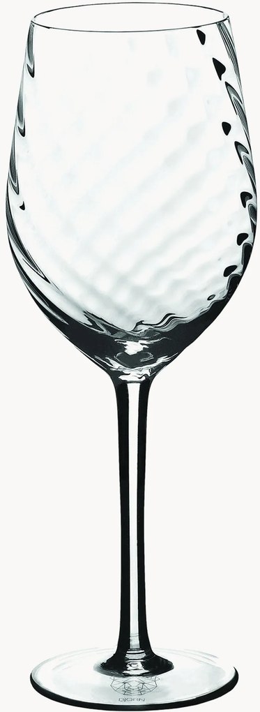 Copos de vinho branco em cristal Sten, conjunto de 6