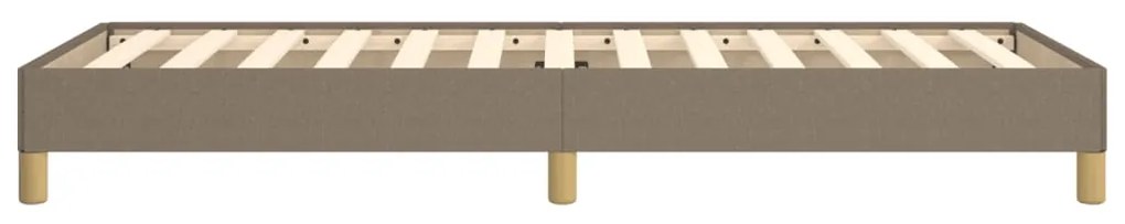 Estrutura cama sem colchão 90x200 cm tecido cinza-acastanhado
