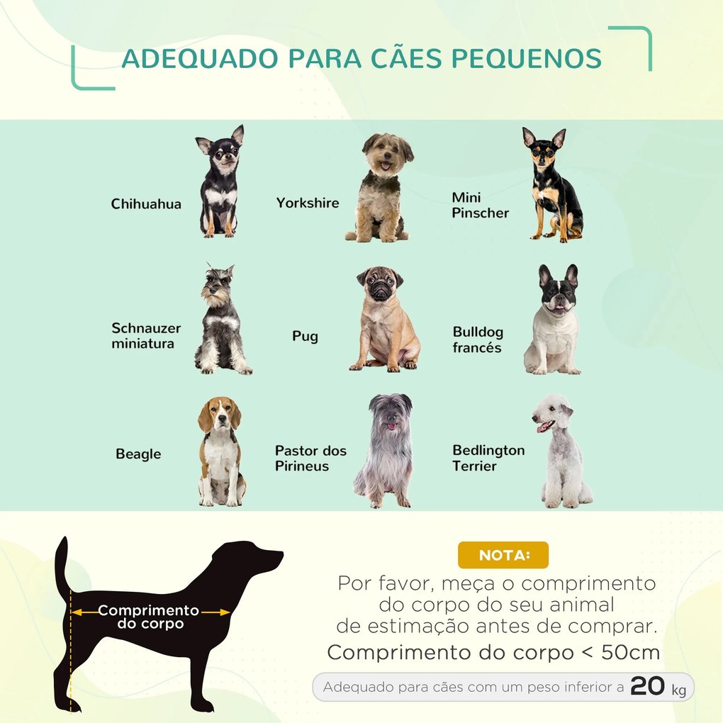 PawHut Cama para Animais de Estimação Cama Elevada para Cães Gatos Por