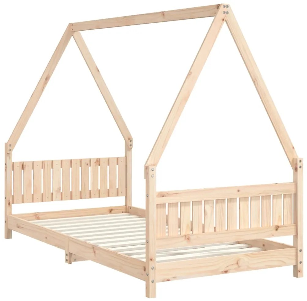 Estrutura de cama infantil 90x190 cm madeira de pinho maciça
