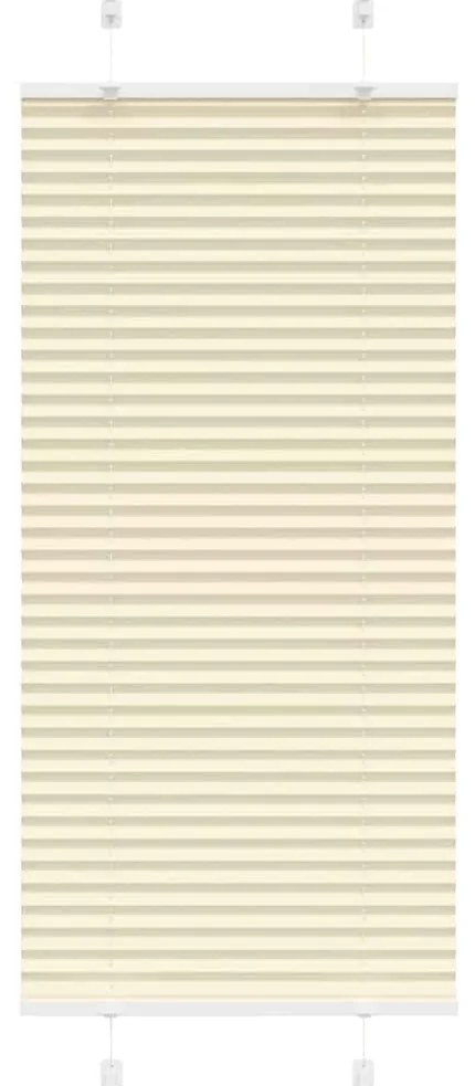 Creme Plissada Cega 55x150 cm Largura Tecido 54,4 cm Poliéster