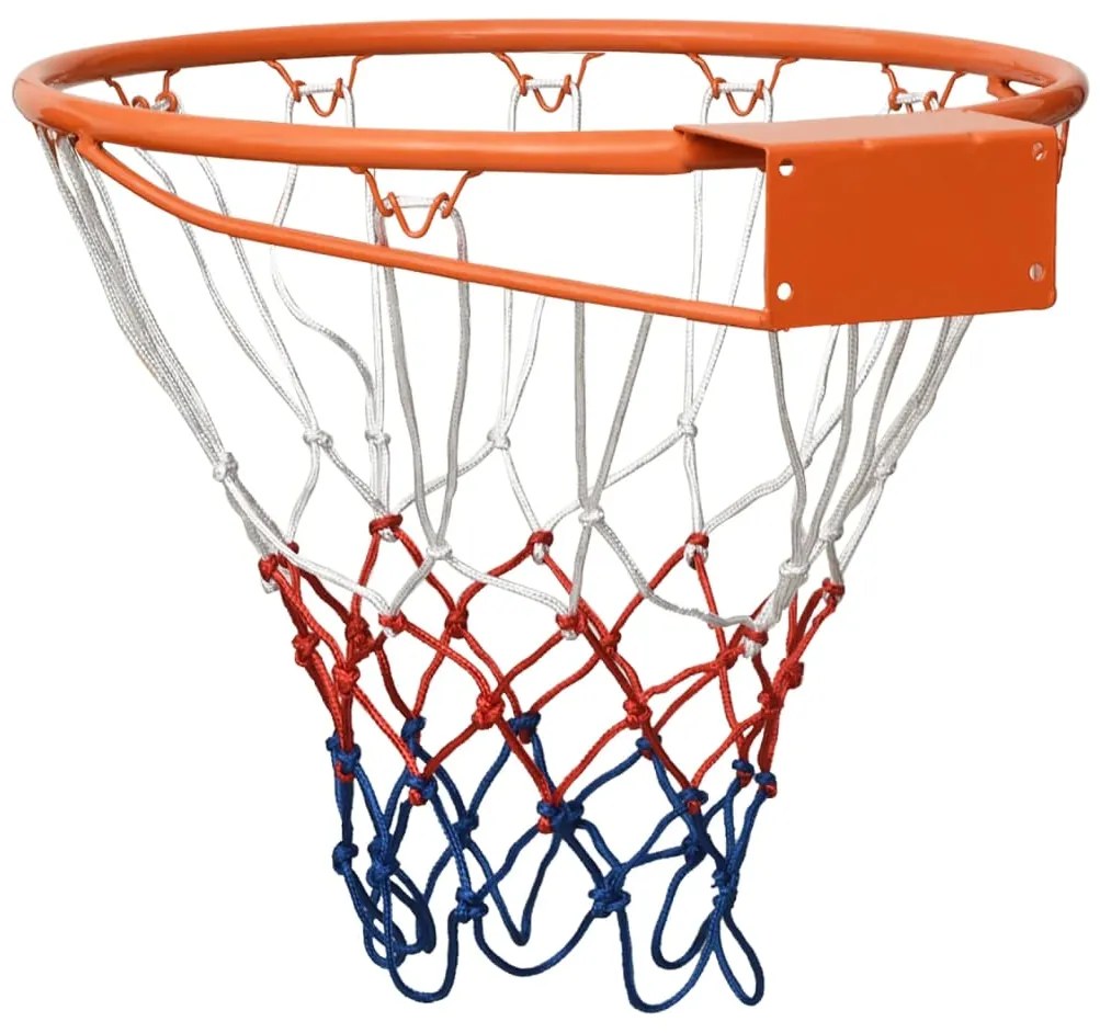 Cesto de basquetebol 39 cm aço laranja