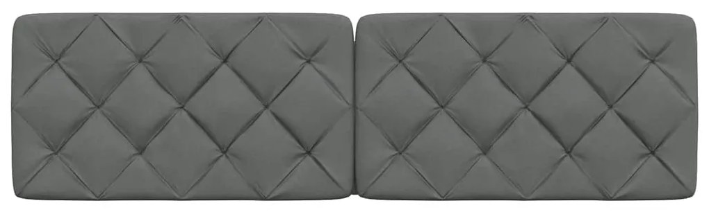 Almofadão de cabeceira 180 cm tecido cinzento-escuro