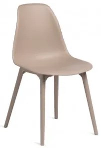 Cadeira De Jantar Em Polipropileno Scand Castanho Trigo - Sklum