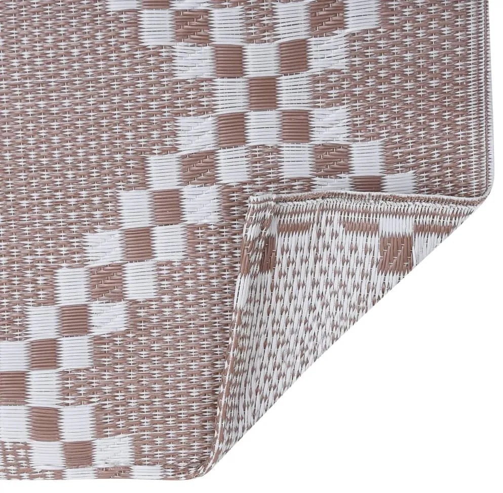 Tapete de exterior 160x230 cm ARAKIL PP castanho