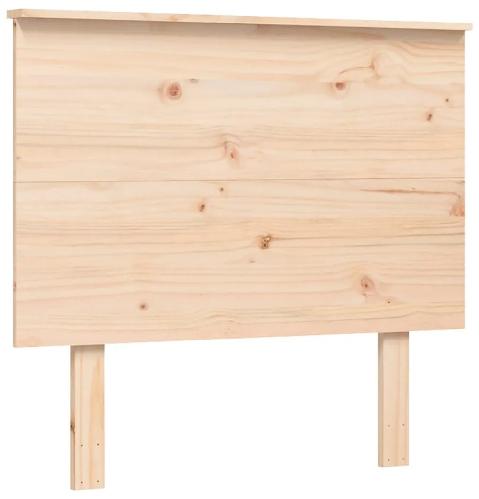 Cama para idosos com cabeceira 100x200 cm madeira maciça
