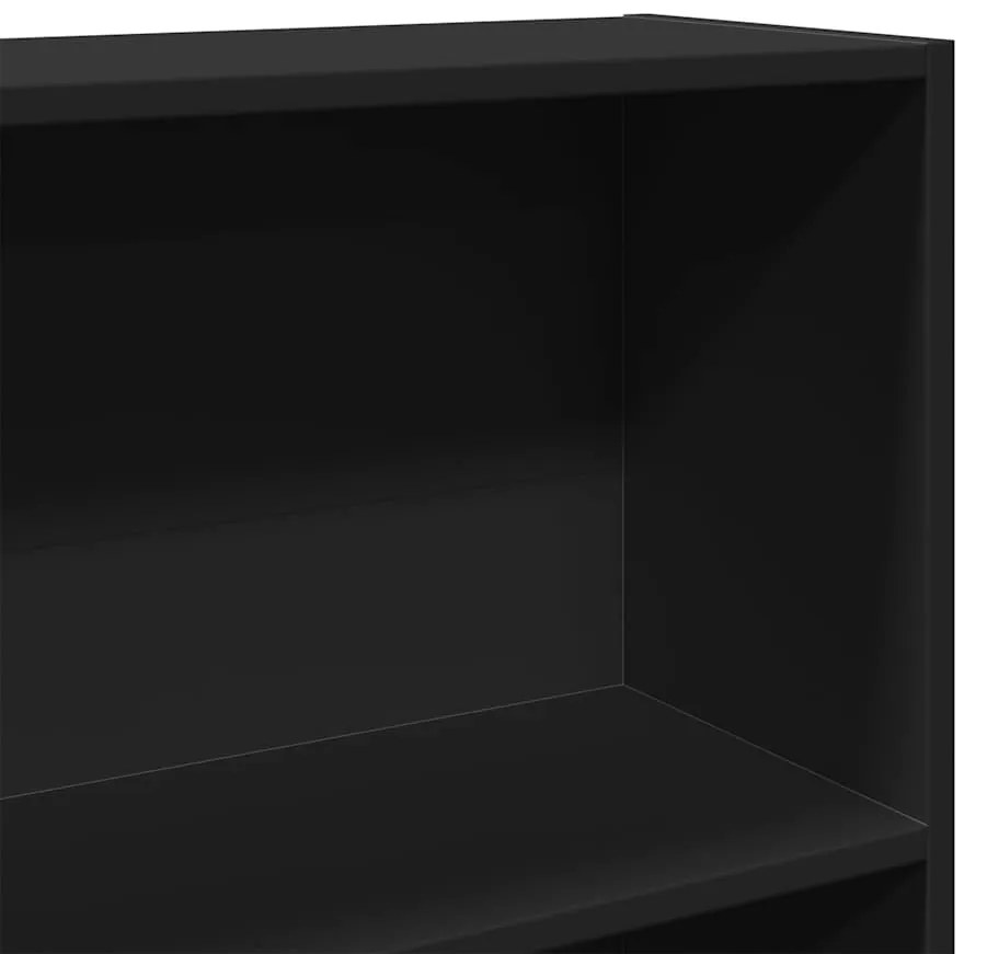 Estante 80x24x143 cm derivados de madeira preto