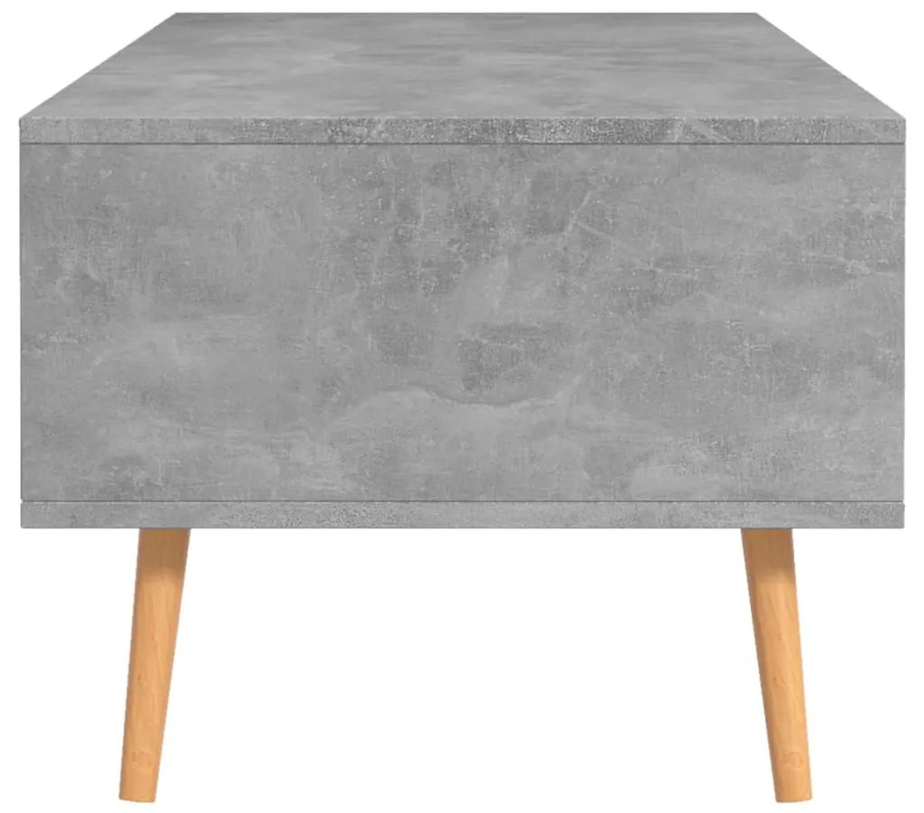 Mesa de centro 100x49,5x43 cm aglomerado cinzento cimento