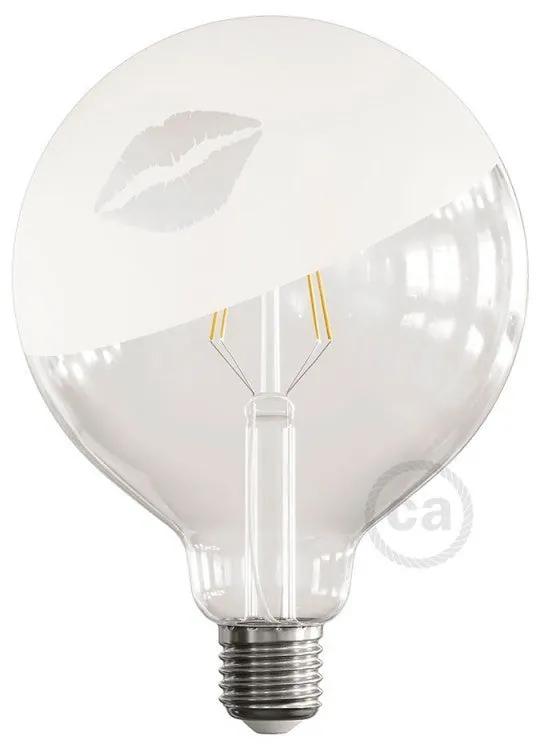 Lâmpada LED Globo G125 Filamento espiral curvo - Tattoo Lamp® Kiss 4W E27 2700K