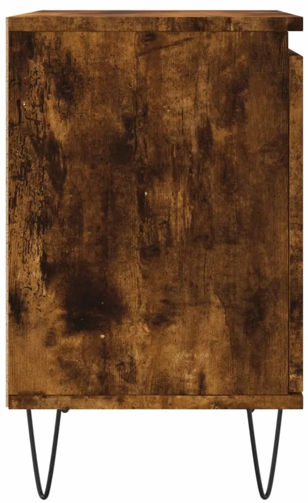 Mesa de cabeceira 40x30x50 cm deriv. madeira carvalho fumado