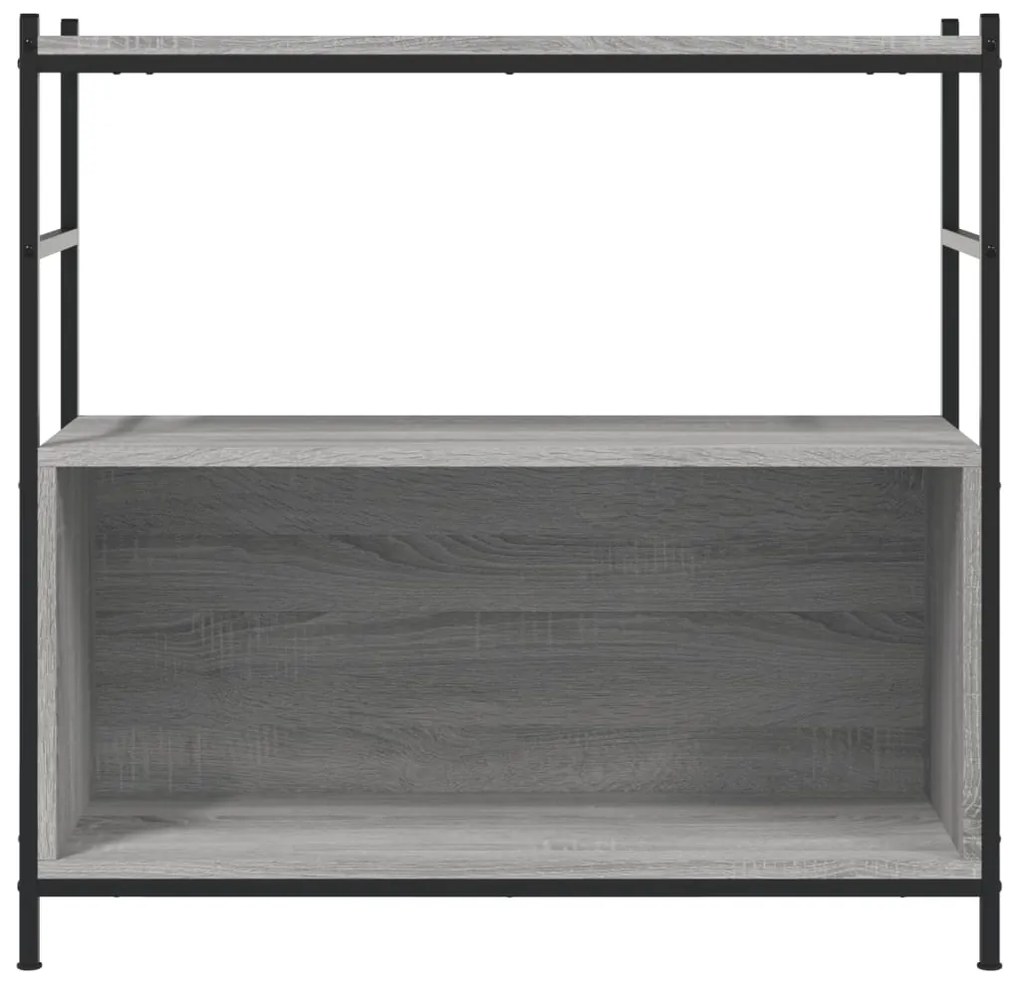 Estante 80x30x78,5 cm derivados de madeira e ferro cinza sonoma