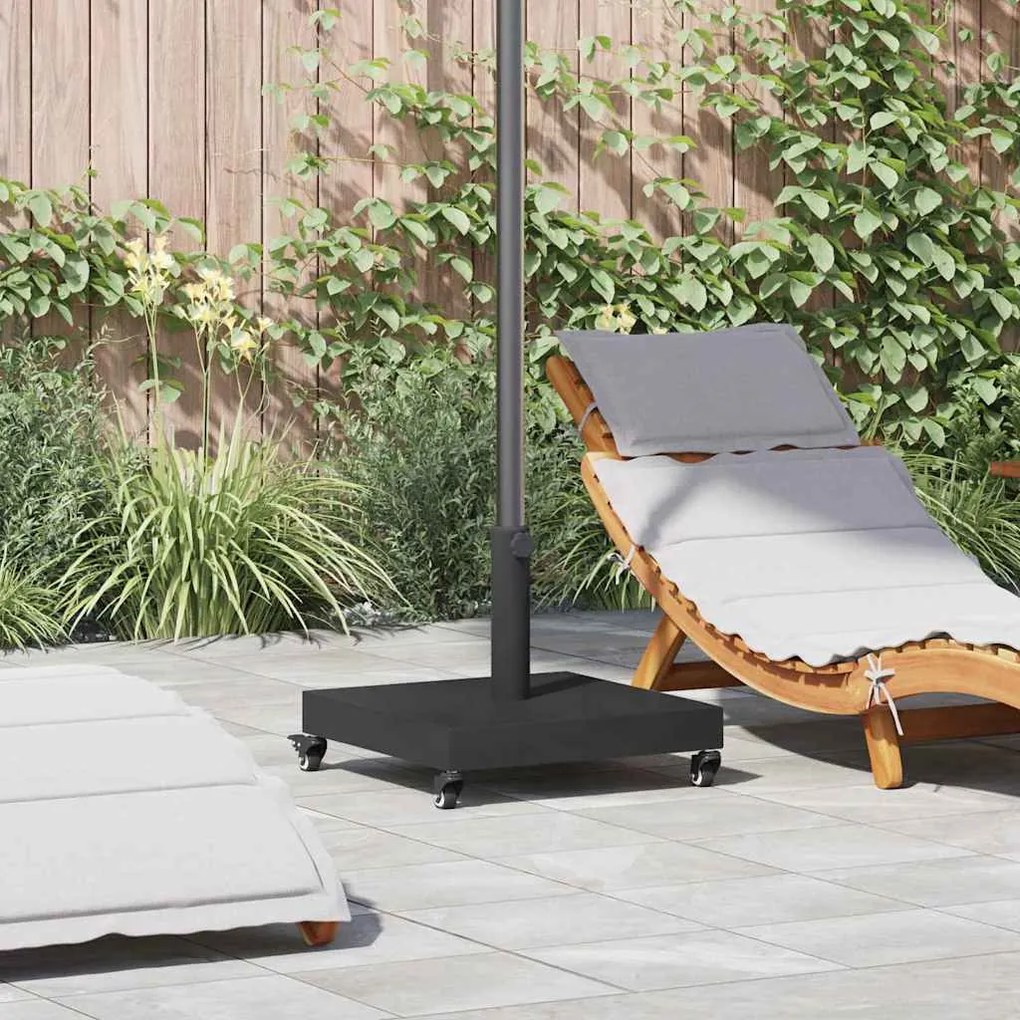 vidaXL Base de Guarda - sol Externo Preto 45 x 45 x 31.5 cm