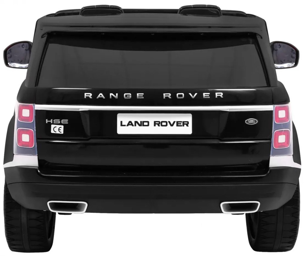 Carro elétrico para Crianças 2 Lugares Range Rover HSE 2x12V 4x4 Rodas Espuma EVA, assento couro ecológico Preto