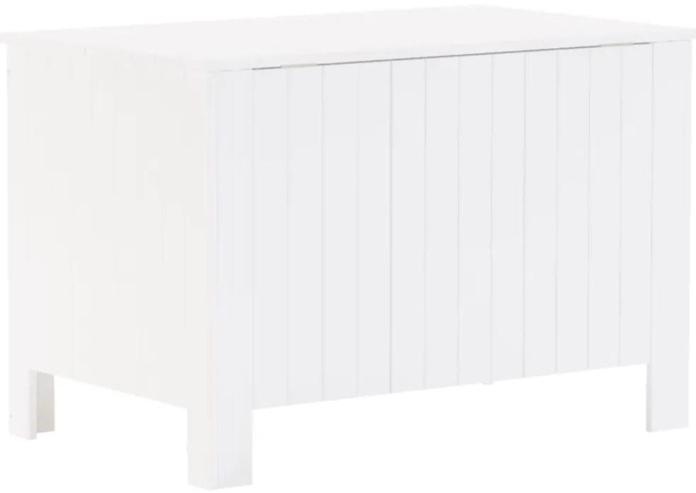 Caixa de arrumação c/ tampa RANA 80x49x54cm pinho maciço branco