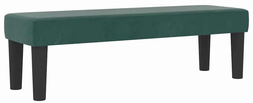Cama Box Spring com Colchão e Banco Verde Escuro 140x200 cm Veludo