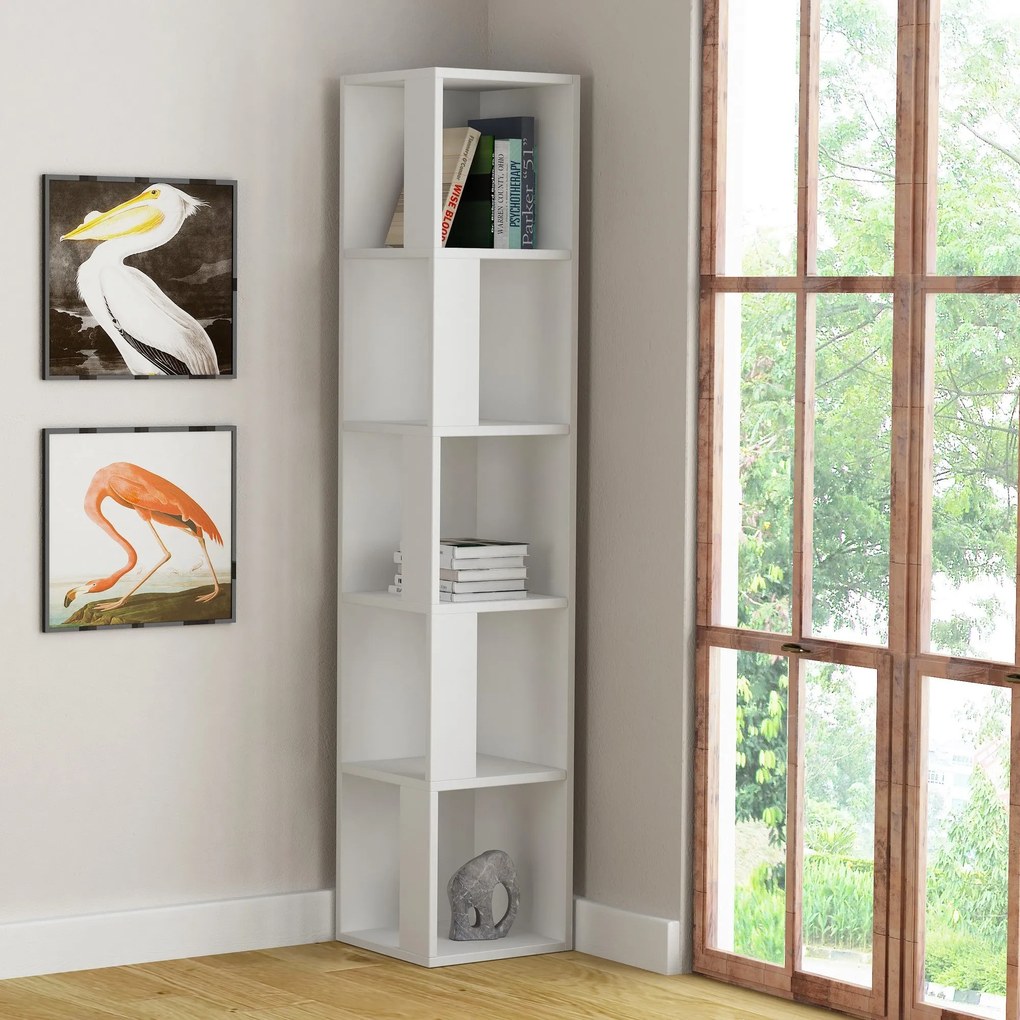 Secretária Box – Branco e Azul – 120x75x65 cm