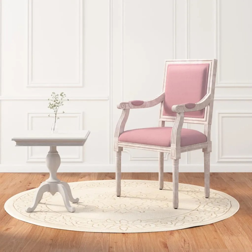 344492 vidaXL Cadeirão 54x59x99 cm veludo rosa
