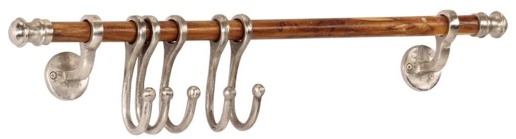 Cabide de parede 75x15 cm alumínio