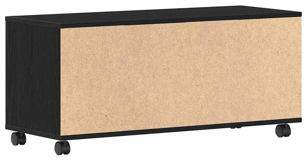 Armário de TV vidaXL Preto 90x35x35 cm em Madeira Derivada